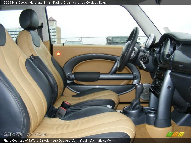 British Racing Green Metallic / Cordoba Beige 2003 Mini Cooper Hardtop