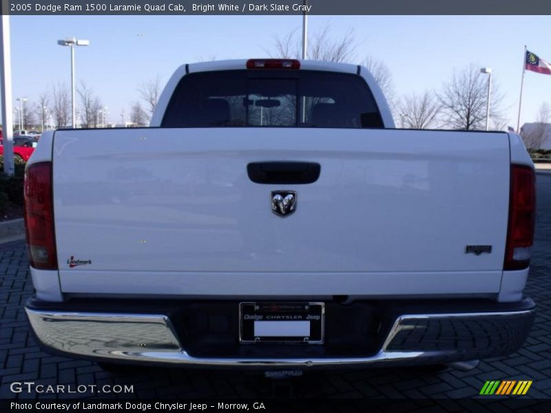 Bright White / Dark Slate Gray 2005 Dodge Ram 1500 Laramie Quad Cab