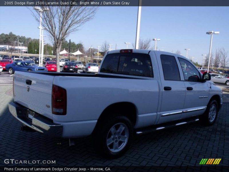 Bright White / Dark Slate Gray 2005 Dodge Ram 1500 Laramie Quad Cab