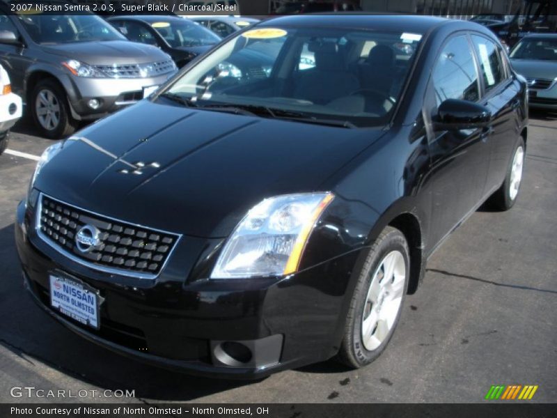 Super Black / Charcoal/Steel 2007 Nissan Sentra 2.0 S