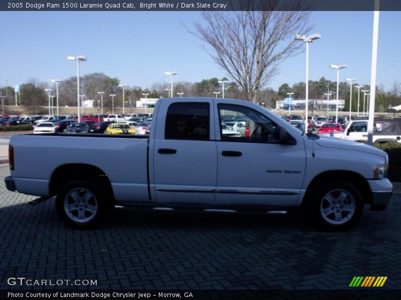 Bright White / Dark Slate Gray 2005 Dodge Ram 1500 Laramie Quad Cab
