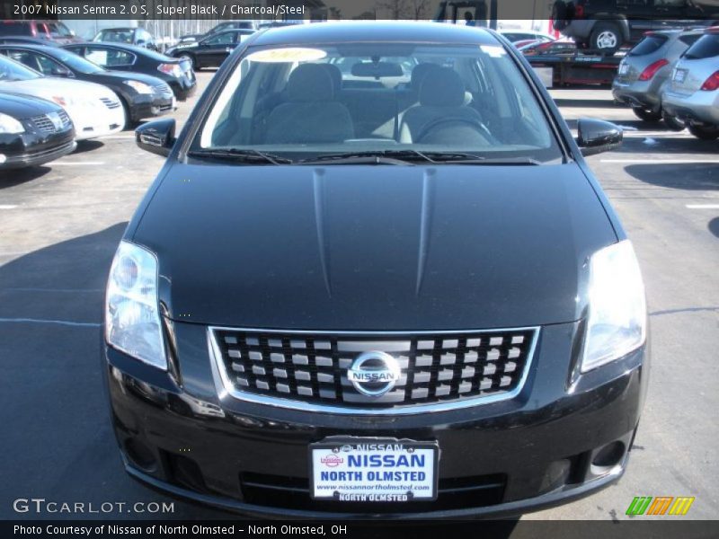 Super Black / Charcoal/Steel 2007 Nissan Sentra 2.0 S
