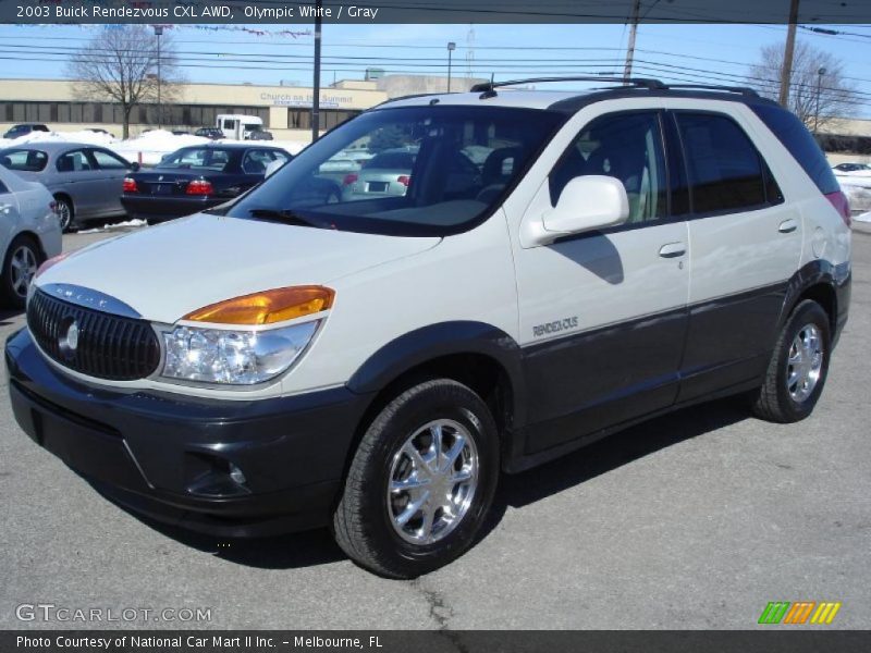 Olympic White / Gray 2003 Buick Rendezvous CXL AWD