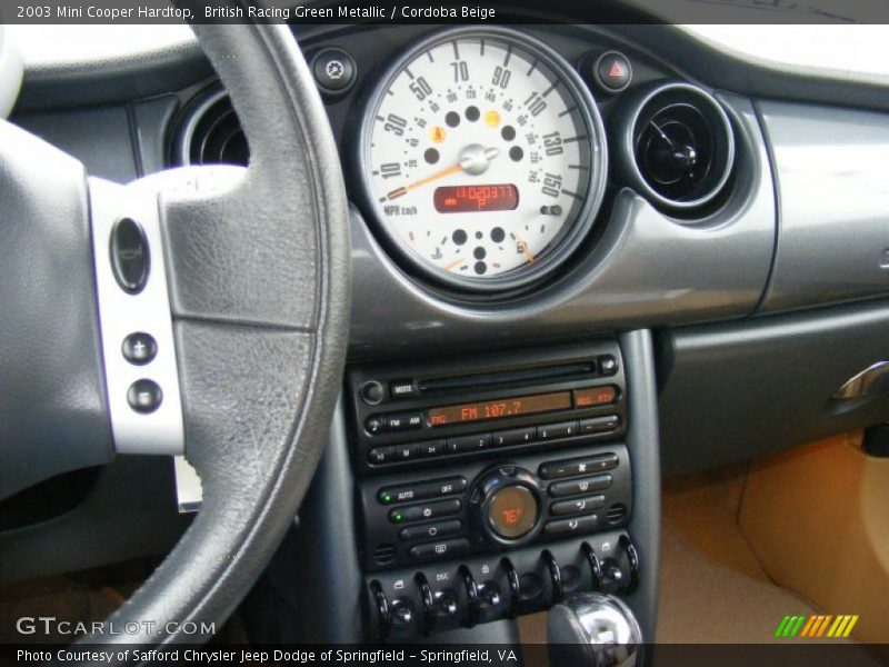 British Racing Green Metallic / Cordoba Beige 2003 Mini Cooper Hardtop