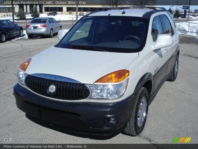Olympic White / Gray 2003 Buick Rendezvous CXL AWD