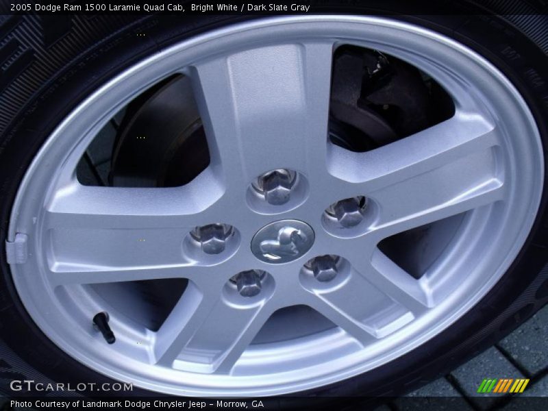 Bright White / Dark Slate Gray 2005 Dodge Ram 1500 Laramie Quad Cab