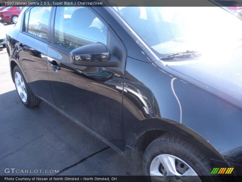 Super Black / Charcoal/Steel 2007 Nissan Sentra 2.0 S