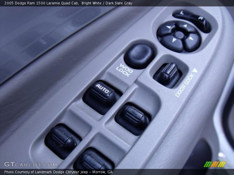 Bright White / Dark Slate Gray 2005 Dodge Ram 1500 Laramie Quad Cab
