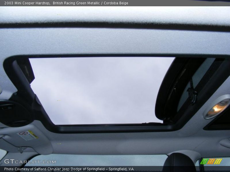 British Racing Green Metallic / Cordoba Beige 2003 Mini Cooper Hardtop