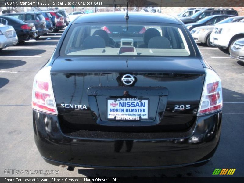 Super Black / Charcoal/Steel 2007 Nissan Sentra 2.0 S