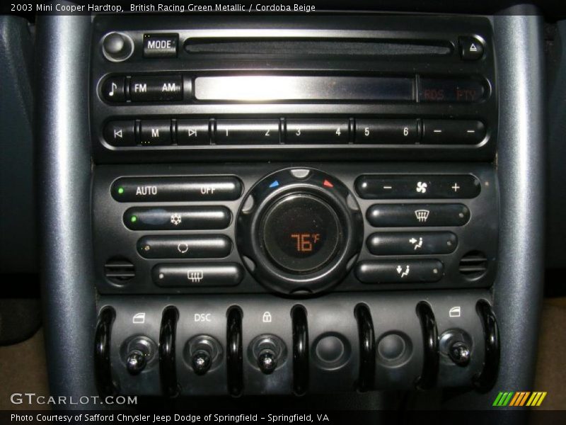 British Racing Green Metallic / Cordoba Beige 2003 Mini Cooper Hardtop