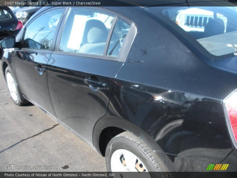 Super Black / Charcoal/Steel 2007 Nissan Sentra 2.0 S