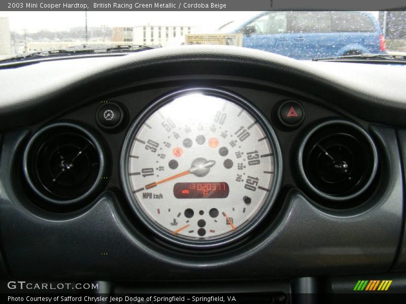 British Racing Green Metallic / Cordoba Beige 2003 Mini Cooper Hardtop