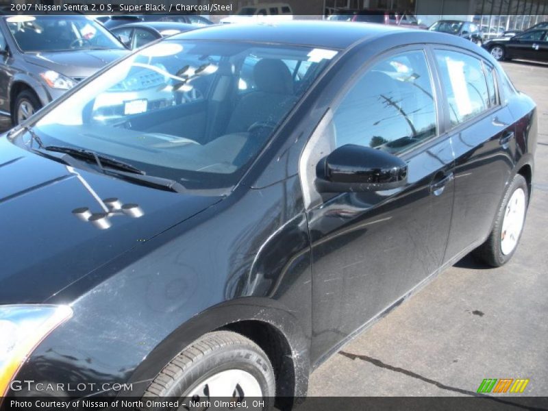 Super Black / Charcoal/Steel 2007 Nissan Sentra 2.0 S