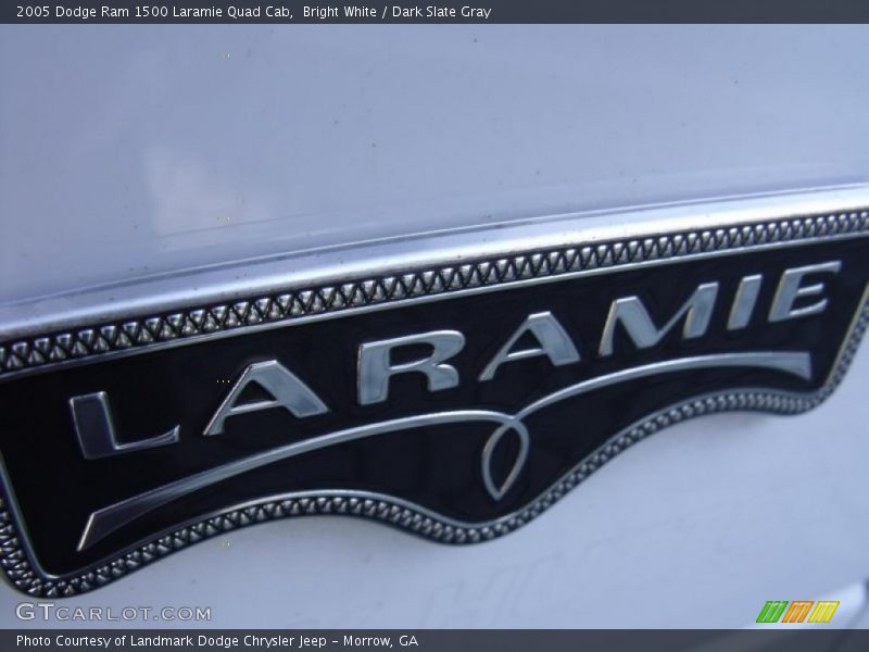 Bright White / Dark Slate Gray 2005 Dodge Ram 1500 Laramie Quad Cab