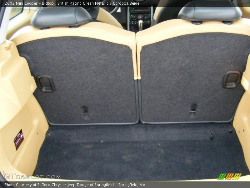 British Racing Green Metallic / Cordoba Beige 2003 Mini Cooper Hardtop