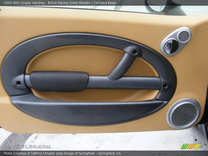 British Racing Green Metallic / Cordoba Beige 2003 Mini Cooper Hardtop