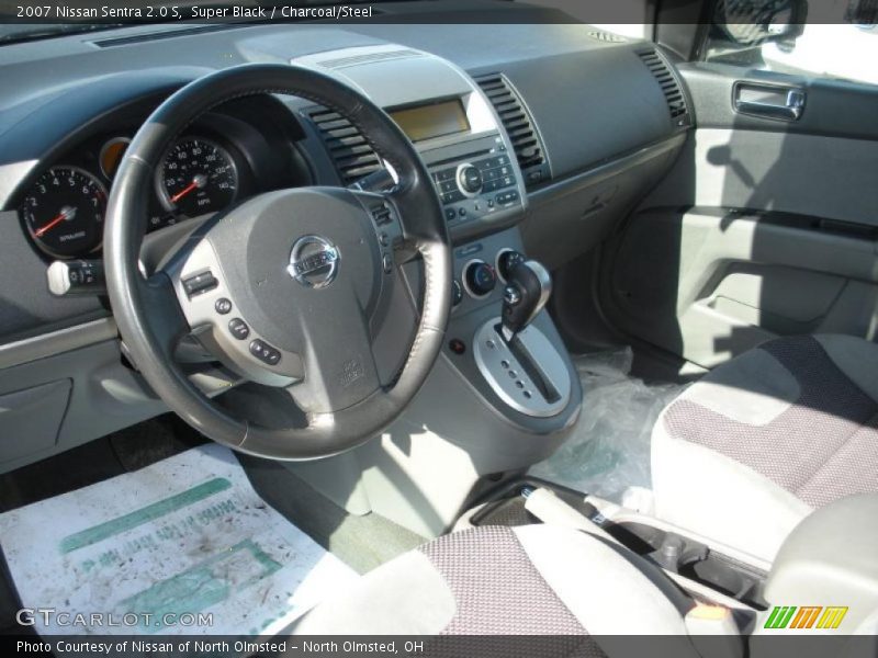Super Black / Charcoal/Steel 2007 Nissan Sentra 2.0 S