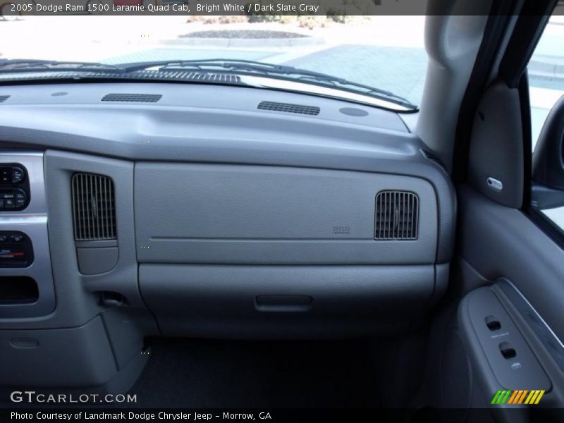 Bright White / Dark Slate Gray 2005 Dodge Ram 1500 Laramie Quad Cab