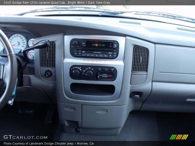Bright White / Dark Slate Gray 2005 Dodge Ram 1500 Laramie Quad Cab