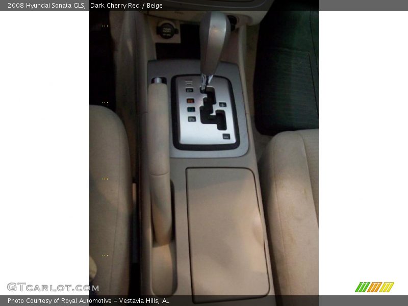 Dark Cherry Red / Beige 2008 Hyundai Sonata GLS