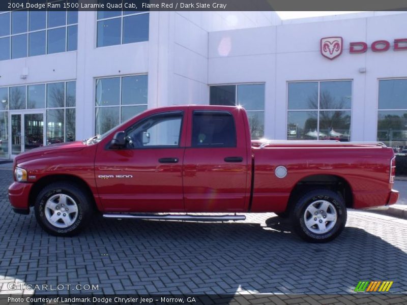Flame Red / Dark Slate Gray 2004 Dodge Ram 1500 Laramie Quad Cab