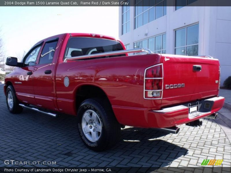 Flame Red / Dark Slate Gray 2004 Dodge Ram 1500 Laramie Quad Cab