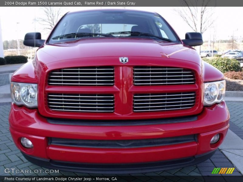 Flame Red / Dark Slate Gray 2004 Dodge Ram 1500 Laramie Quad Cab