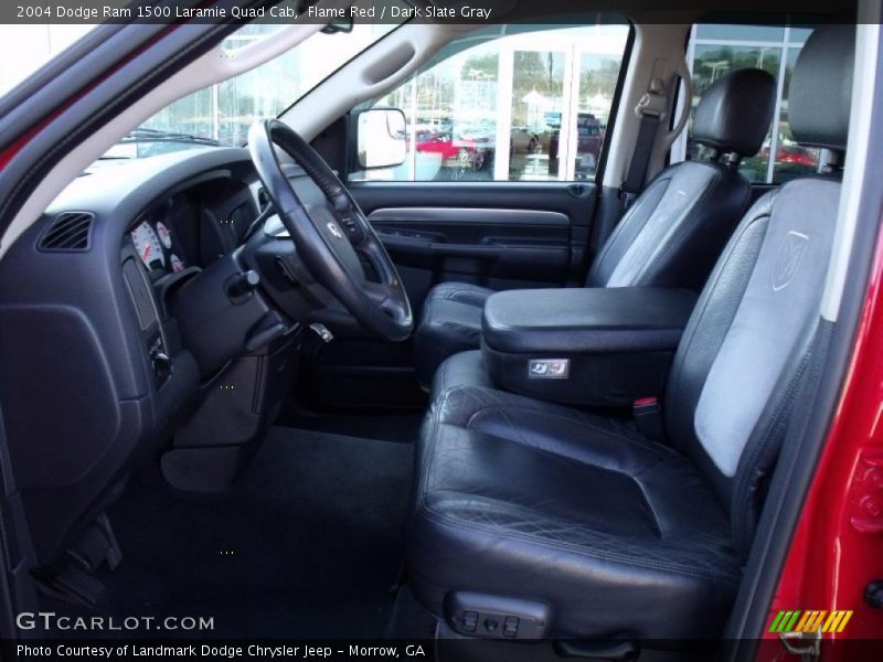 Flame Red / Dark Slate Gray 2004 Dodge Ram 1500 Laramie Quad Cab