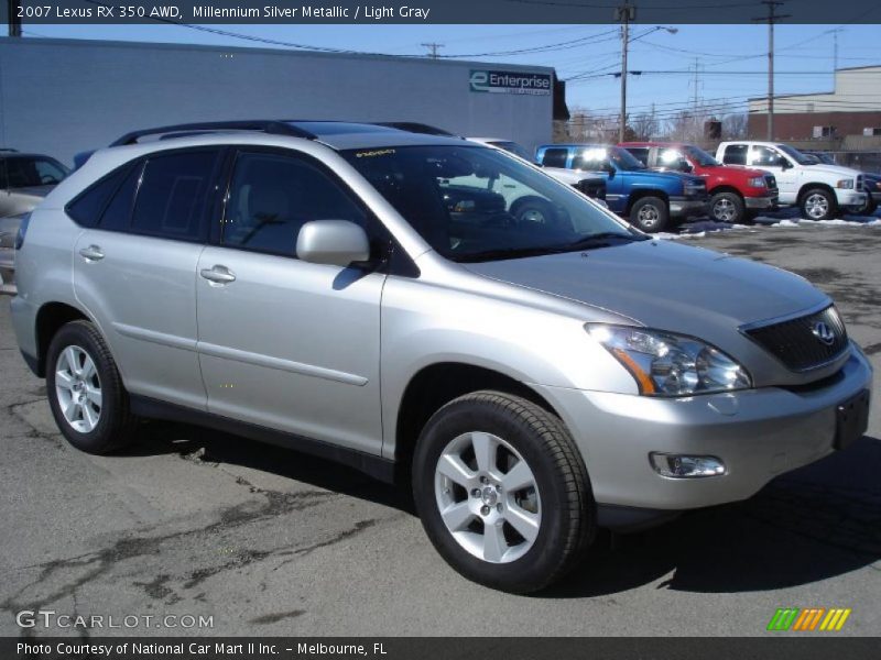 Millennium Silver Metallic / Light Gray 2007 Lexus RX 350 AWD