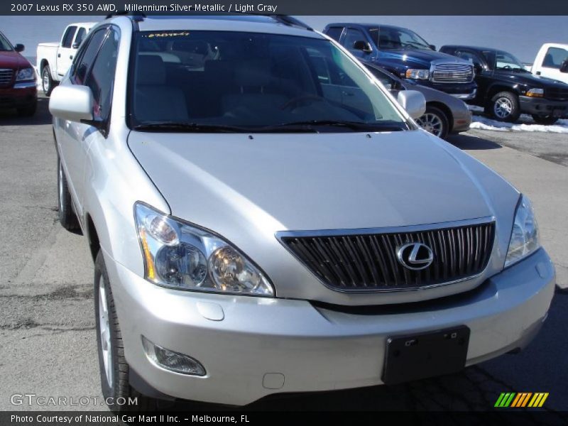 Millennium Silver Metallic / Light Gray 2007 Lexus RX 350 AWD