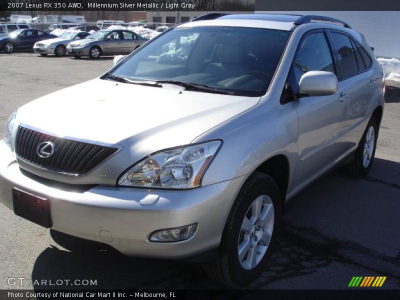 Millennium Silver Metallic / Light Gray 2007 Lexus RX 350 AWD