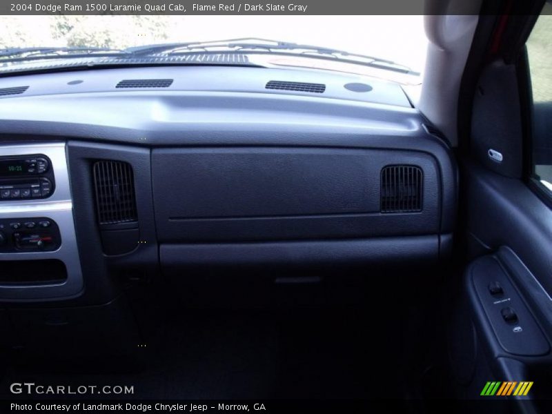 Flame Red / Dark Slate Gray 2004 Dodge Ram 1500 Laramie Quad Cab