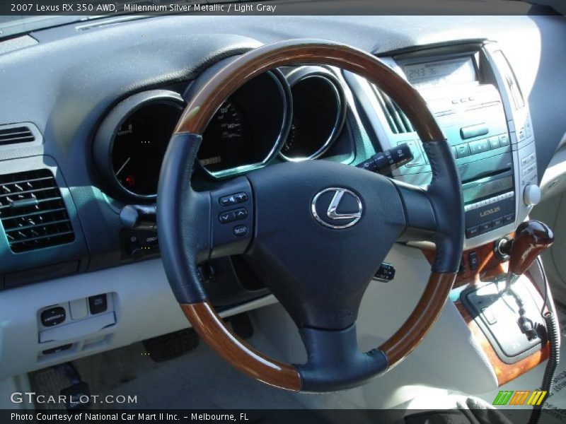 Millennium Silver Metallic / Light Gray 2007 Lexus RX 350 AWD