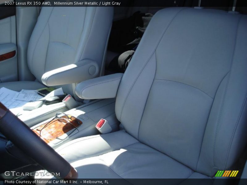 Millennium Silver Metallic / Light Gray 2007 Lexus RX 350 AWD