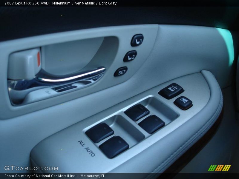 Millennium Silver Metallic / Light Gray 2007 Lexus RX 350 AWD