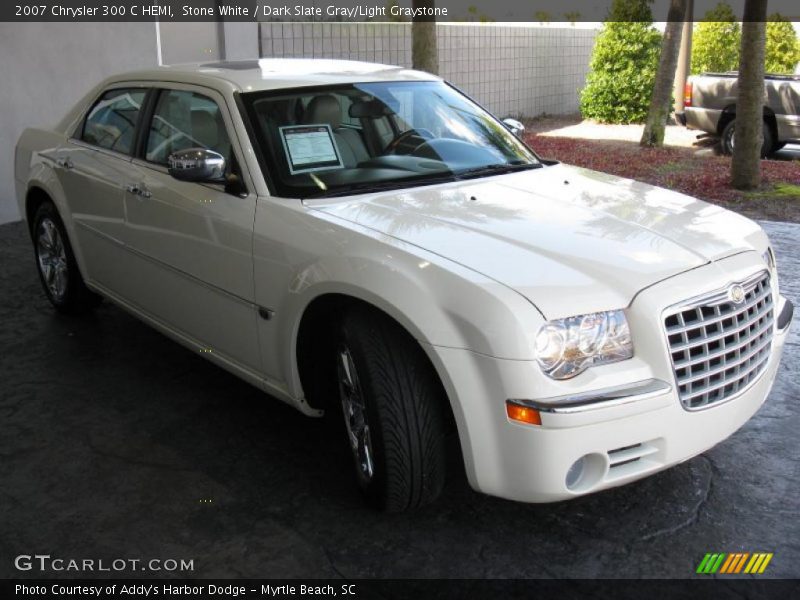 Stone White / Dark Slate Gray/Light Graystone 2007 Chrysler 300 C HEMI