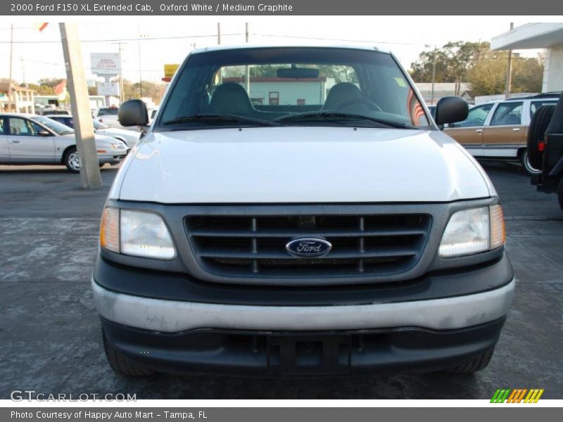 Oxford White / Medium Graphite 2000 Ford F150 XL Extended Cab