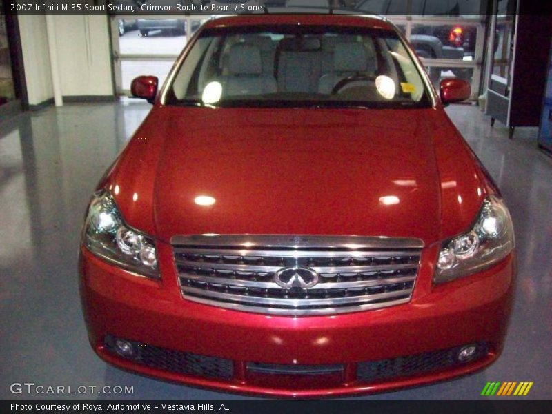 Crimson Roulette Pearl / Stone 2007 Infiniti M 35 Sport Sedan