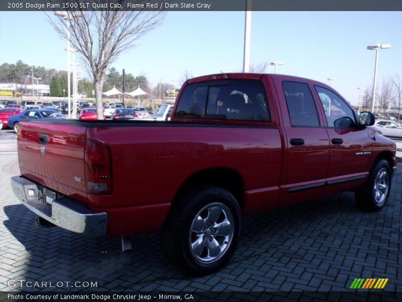 Flame Red / Dark Slate Gray 2005 Dodge Ram 1500 SLT Quad Cab