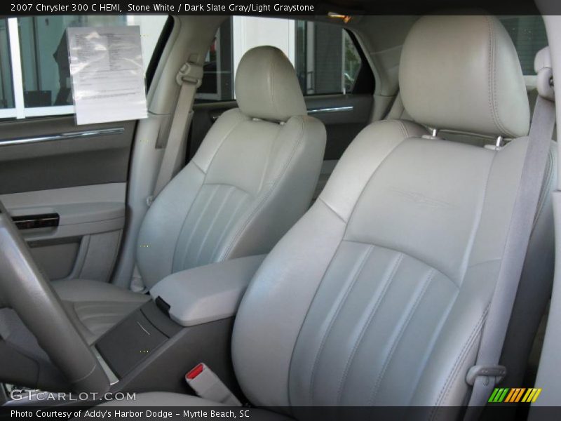 Stone White / Dark Slate Gray/Light Graystone 2007 Chrysler 300 C HEMI