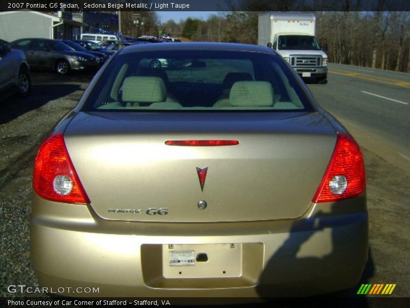 Sedona Beige Metallic / Light Taupe 2007 Pontiac G6 Sedan