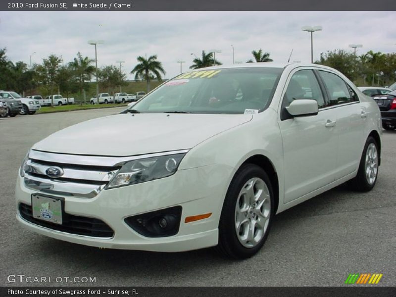 White Suede / Camel 2010 Ford Fusion SE
