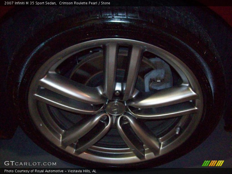 Crimson Roulette Pearl / Stone 2007 Infiniti M 35 Sport Sedan