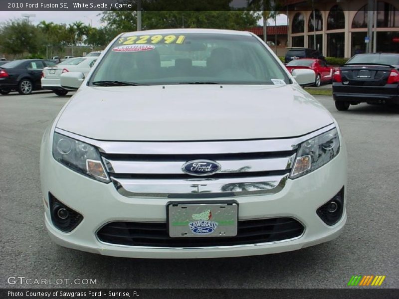 White Suede / Camel 2010 Ford Fusion SE