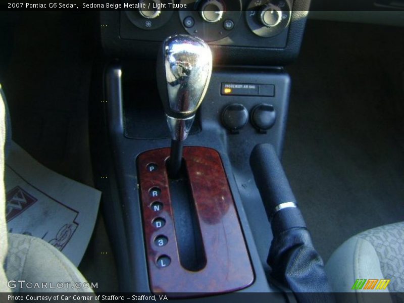 Sedona Beige Metallic / Light Taupe 2007 Pontiac G6 Sedan