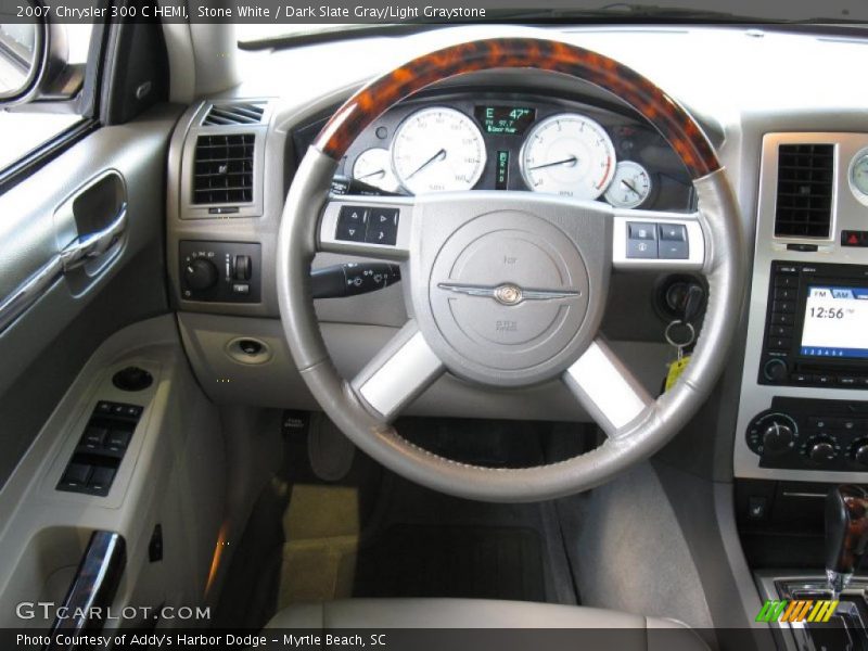 Stone White / Dark Slate Gray/Light Graystone 2007 Chrysler 300 C HEMI