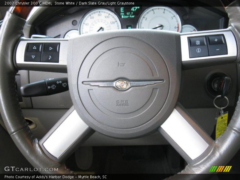 Stone White / Dark Slate Gray/Light Graystone 2007 Chrysler 300 C HEMI