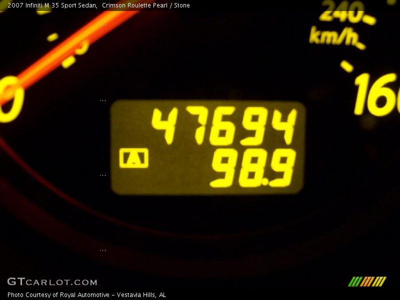 Crimson Roulette Pearl / Stone 2007 Infiniti M 35 Sport Sedan