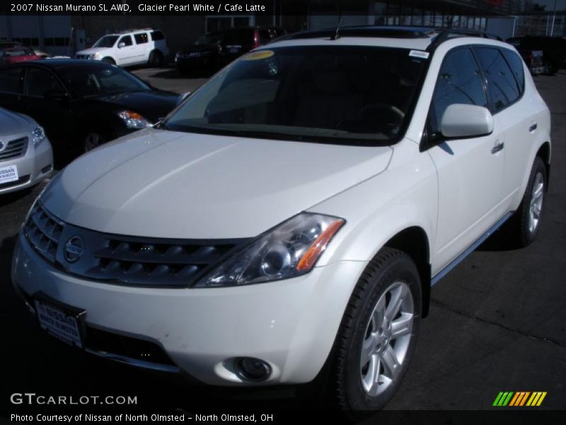 Glacier Pearl White / Cafe Latte 2007 Nissan Murano SL AWD